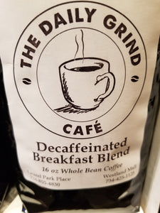 Decaffeinated Breakfast Blend Gourmet Coffee